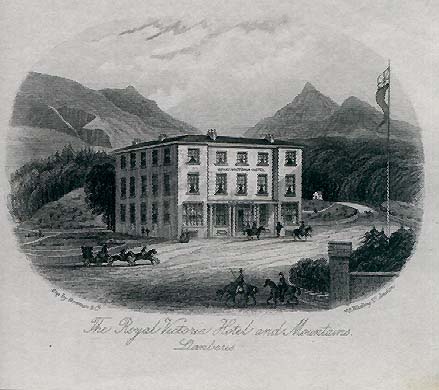The Royal Victoria Hotel and Mountains Llanberis