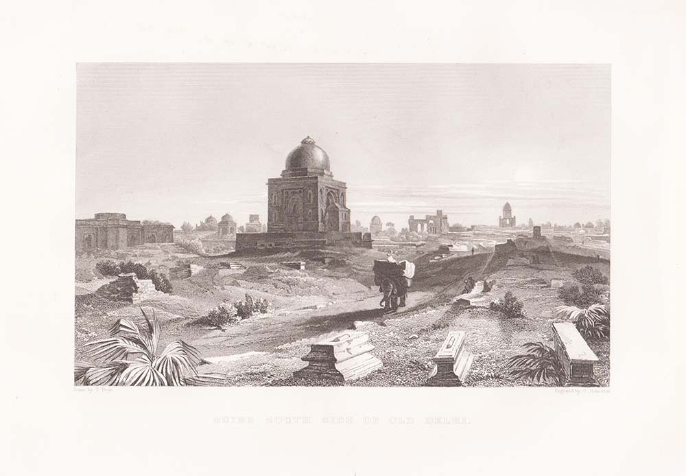 Ruins South Side of Old Delhi.