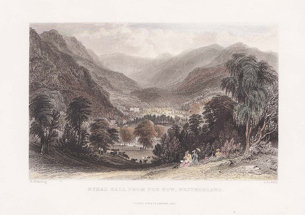 Rydal Hall from Fox How Westmorland 