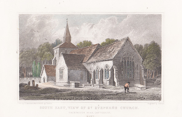 South East view of St Stephen's Church Hackington near Canterbury