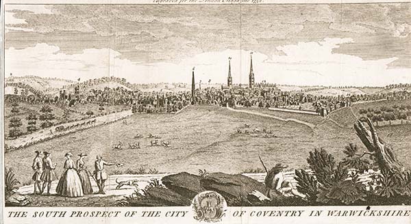 The South Prospect of the City of Coventry in Warwickshire