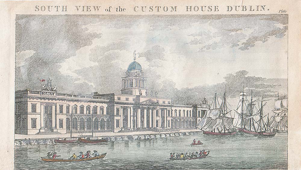 South View of the Custom House Dublin.