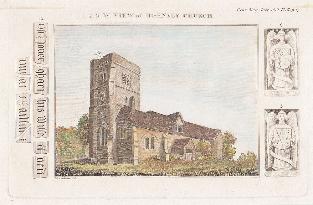 S W View of Hornsey Church