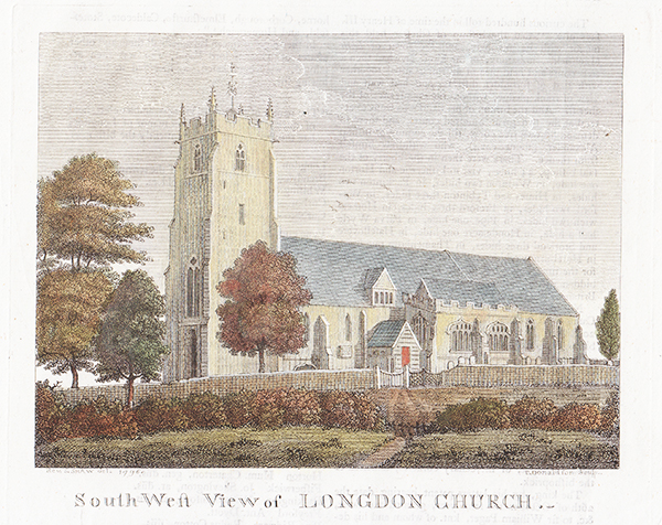 South West View of Longdon Church 