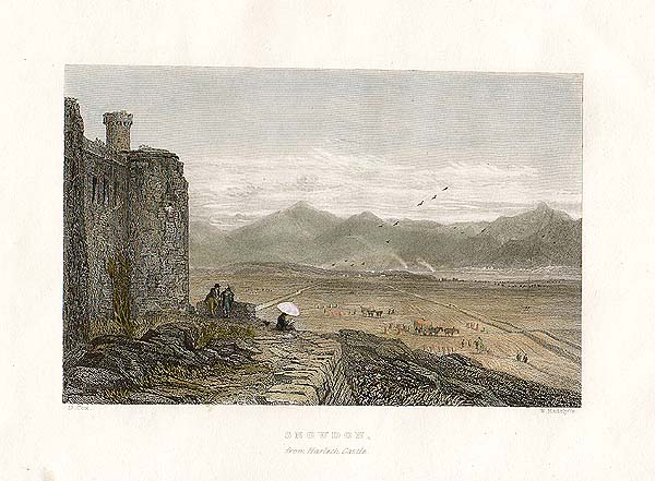 Snowdon from Harlech Castle