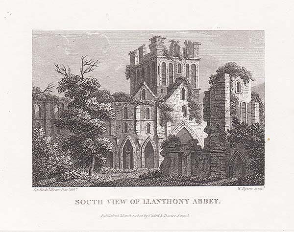 South view of Llanthony Abbey