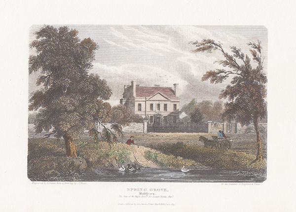 Spring Grove Middlesex The Seat of the Rt Hon Sir Joseph Banks Bart 