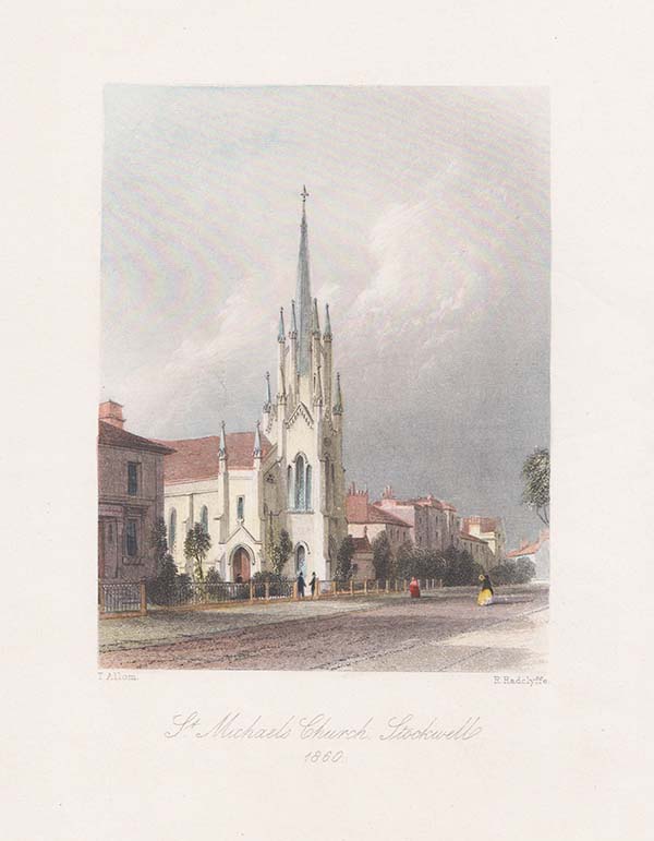 St Michael's Church Stockwell 1860 