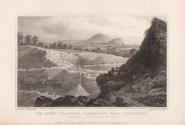 The Stone Quarries Craigleith near Edinburgh from which the New Town was built