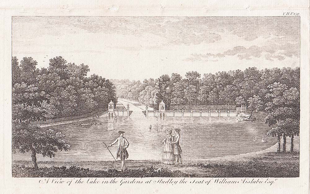 A View of the Lake in the Gardens at Studley the Seat of William Aislbie Esq 