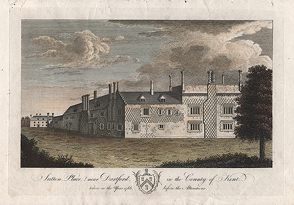 Sutton Place near Dartford in the County of Kent taken in the Year 1766 before the Alterations