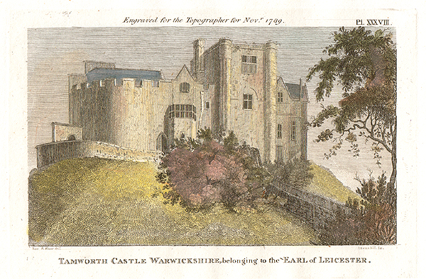 Tamworth Castle Warwickshire belonging to the Earl of Leicester