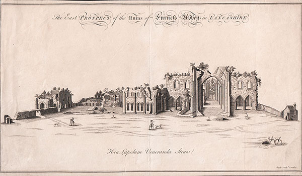 The East Prospect of the Ruins of Furness Abbey in Lancashire