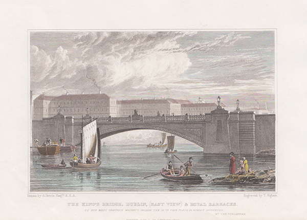 The King's Bridge Dublin East View & Royal Barracks Ref: 