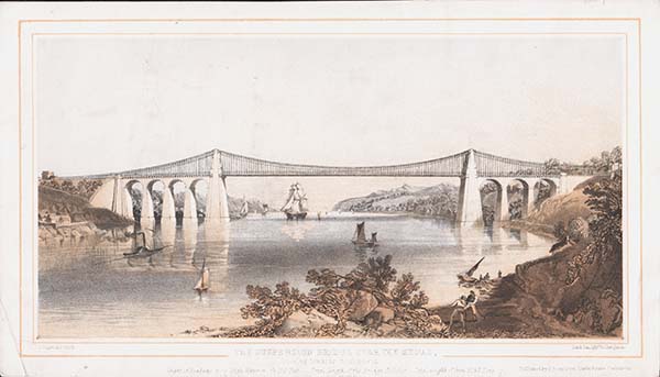 The Suspension Bridge over the Menai - Looking towards Beaumaris Ref