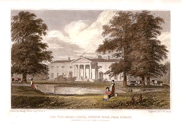 The Vice-Regal Lodge Phoenix Park near Dublin  Residence of the Lord Lieutenant