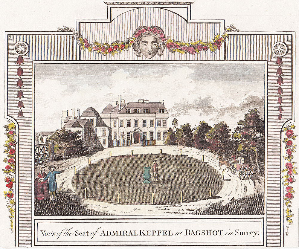 View of the Seat of Admiral Keppel at Bagshot in Surrey
