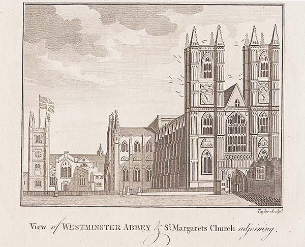 View of Westminster Abbey & St Margaret's Church adjoining