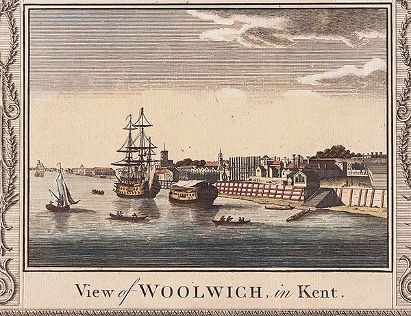 View of Woolwich in Kent 