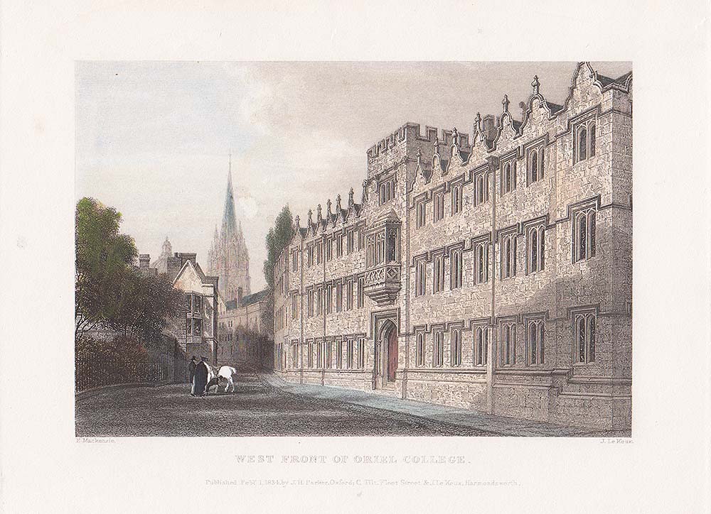 West Front of Oriel College.
