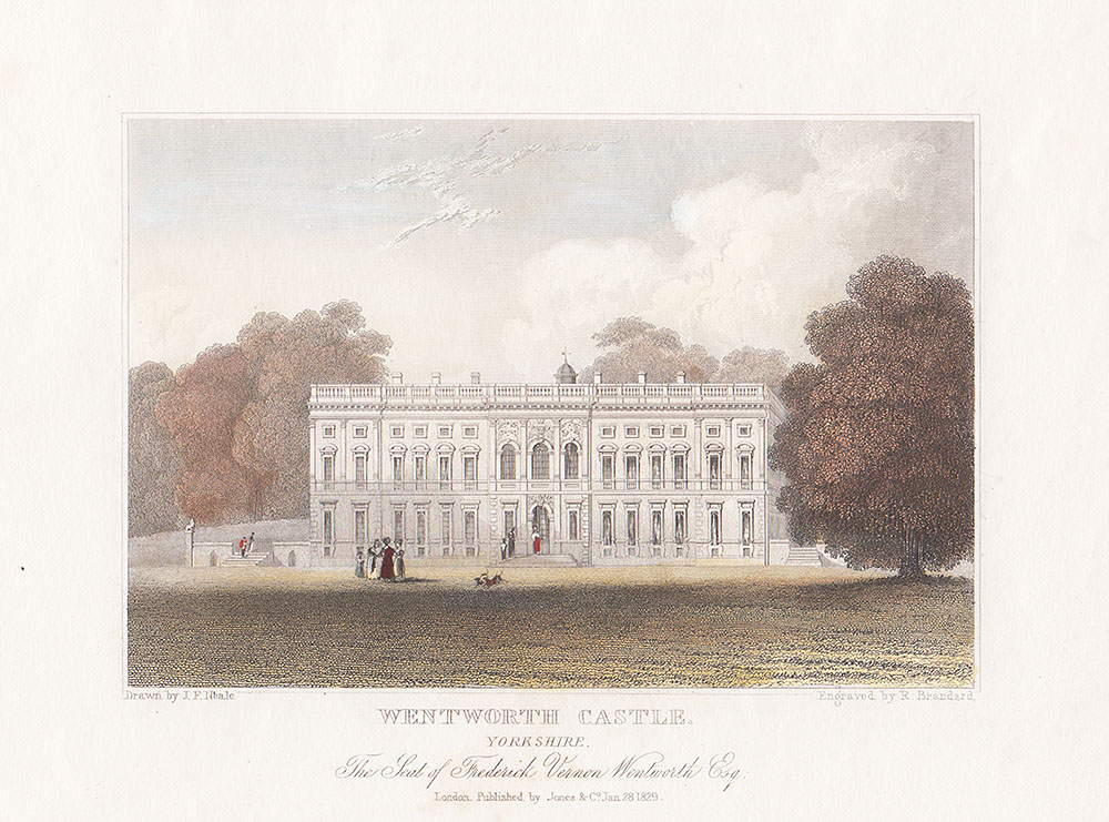 Wentworth Castle - The Seat of Frederick Vernon Wentworth.  Esq.