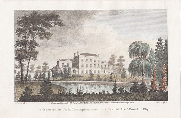 West Retford House in Nottinghamshire the Seat of Alexr Emerson Esq