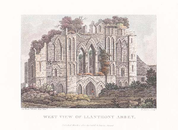 West View of Llanthony Abbey