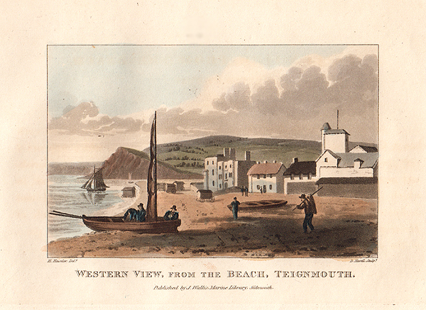 Western view from the Beach Teignmouth 