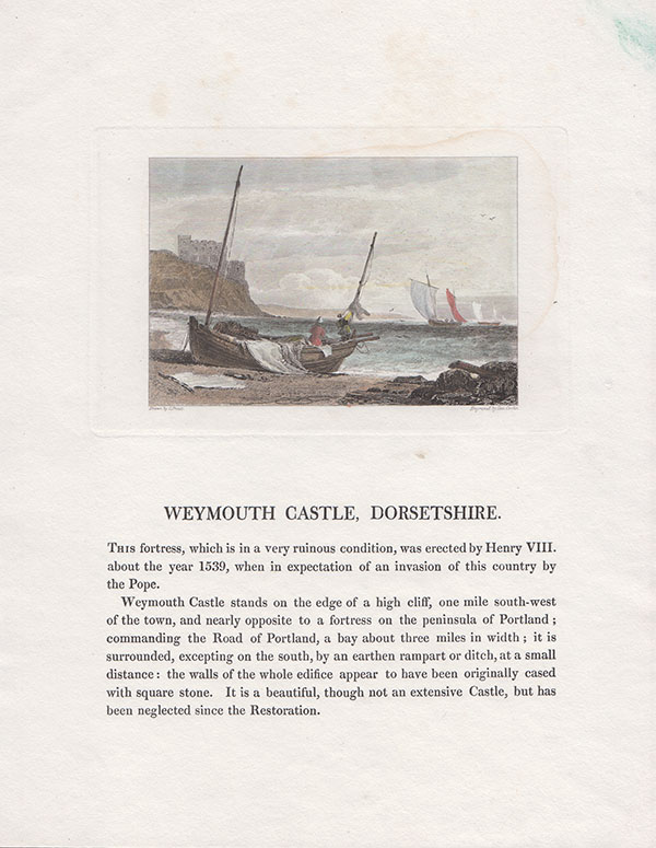 Weymouth Castle Dorsetshire