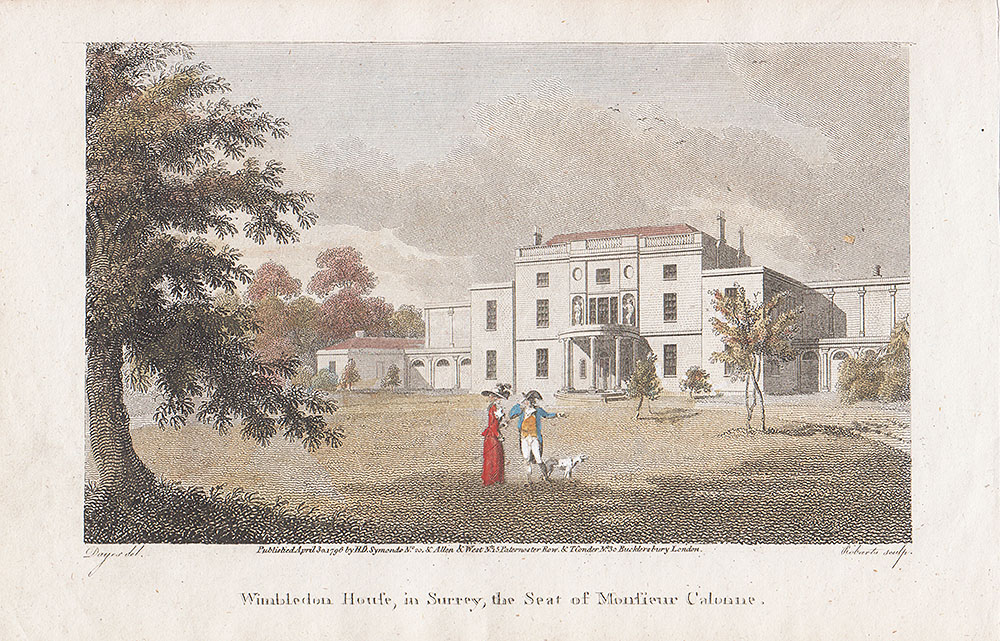Wimbledon House in Surrey the Seat of Monsieur Calonne 
