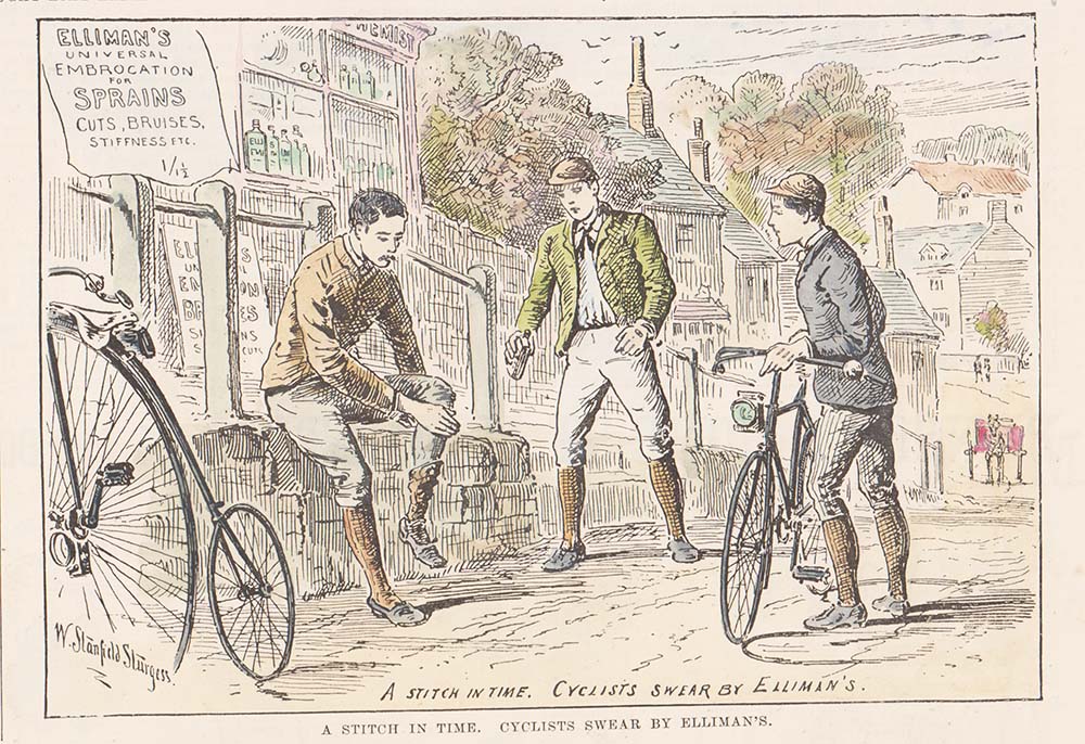 A stitch in time.  Cyclists swear by Ellimans