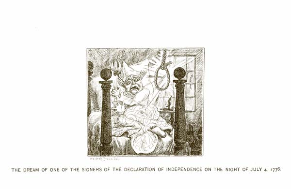 The Dream of one of the Signers of the Declaration of Independence on the night of July 4 1776 