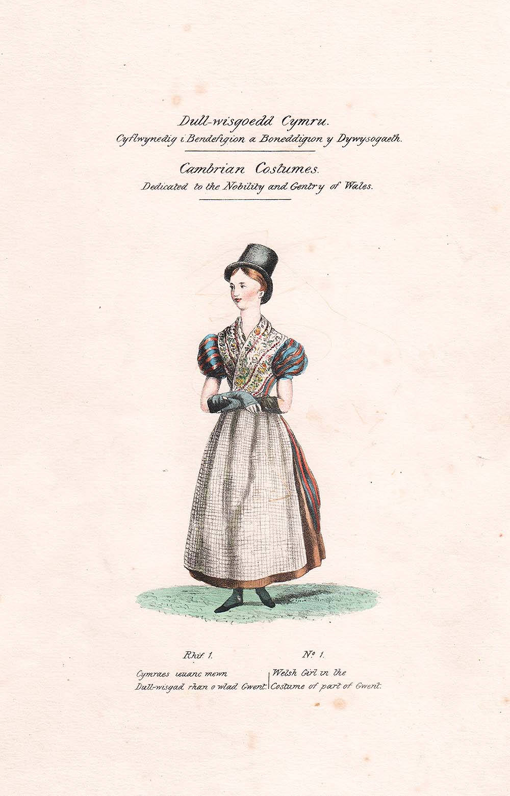 Lady Llanover Cambrian Costumes  -  Please view 13 prints here