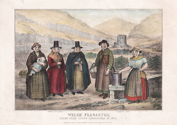Welsh Peasantry drawn from living characters in 1850